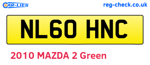 NL60HNC are the vehicle registration plates.