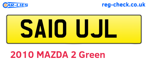 SA10UJL are the vehicle registration plates.