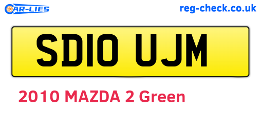 SD10UJM are the vehicle registration plates.