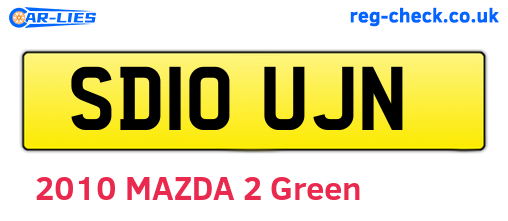 SD10UJN are the vehicle registration plates.