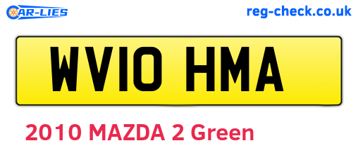 WV10HMA are the vehicle registration plates.