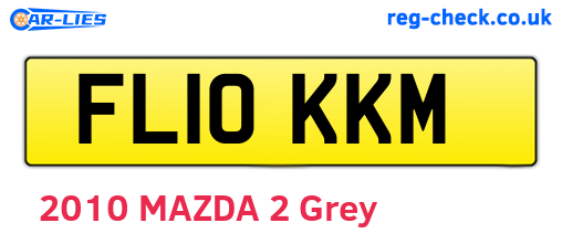 FL10KKM are the vehicle registration plates.
