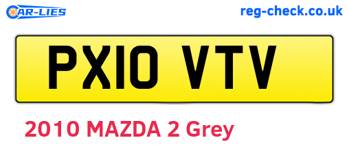 PX10VTV are the vehicle registration plates.