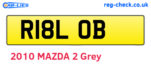 R18LOB are the vehicle registration plates.