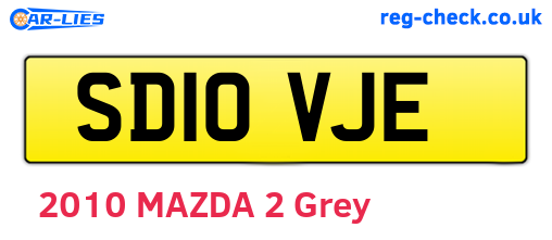 SD10VJE are the vehicle registration plates.