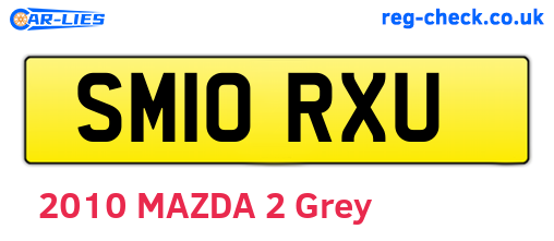 SM10RXU are the vehicle registration plates.