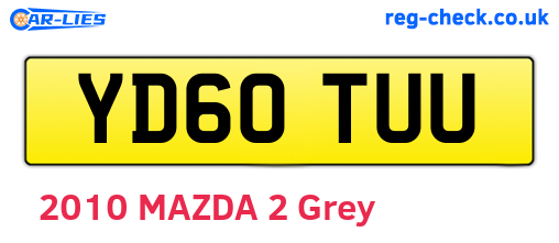 YD60TUU are the vehicle registration plates.
