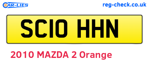 SC10HHN are the vehicle registration plates.