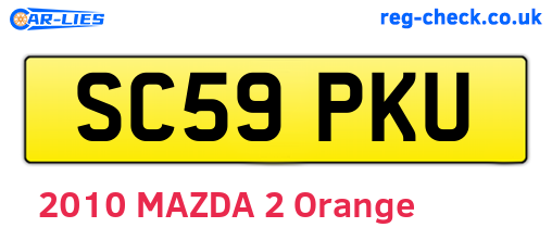 SC59PKU are the vehicle registration plates.