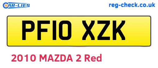 PF10XZK are the vehicle registration plates.