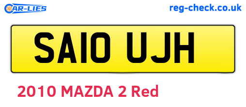 SA10UJH are the vehicle registration plates.