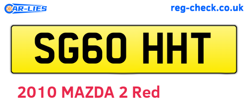 SG60HHT are the vehicle registration plates.
