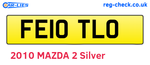 FE10TLO are the vehicle registration plates.