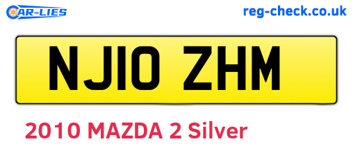 NJ10ZHM are the vehicle registration plates.
