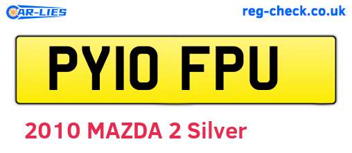 PY10FPU are the vehicle registration plates.
