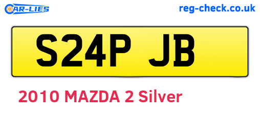 S24PJB are the vehicle registration plates.