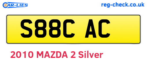S88CAC are the vehicle registration plates.
