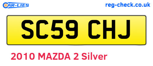 SC59CHJ are the vehicle registration plates.