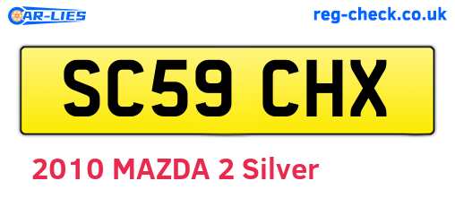 SC59CHX are the vehicle registration plates.