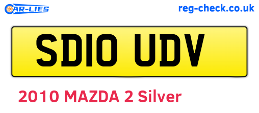 SD10UDV are the vehicle registration plates.