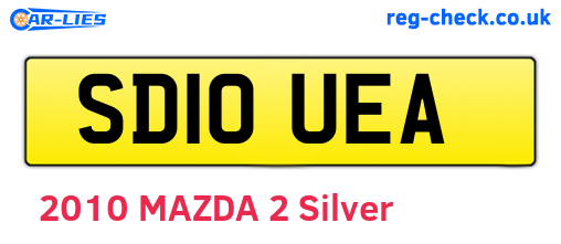 SD10UEA are the vehicle registration plates.