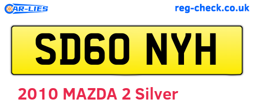 SD60NYH are the vehicle registration plates.