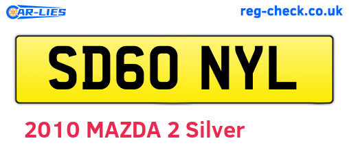 SD60NYL are the vehicle registration plates.