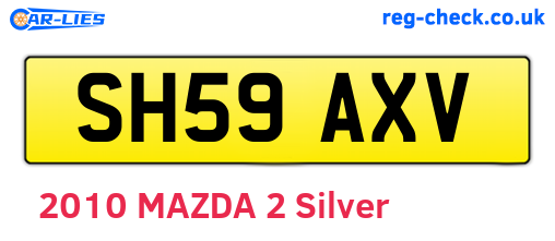 SH59AXV are the vehicle registration plates.