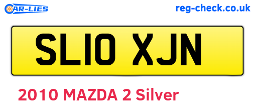 SL10XJN are the vehicle registration plates.