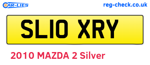SL10XRY are the vehicle registration plates.
