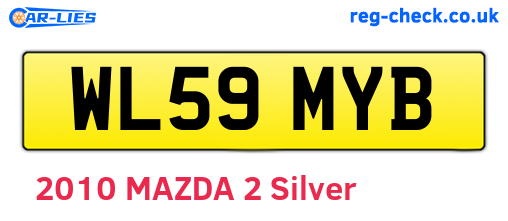 WL59MYB are the vehicle registration plates.