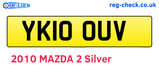 YK10OUV are the vehicle registration plates.