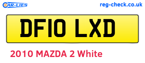 DF10LXD are the vehicle registration plates.