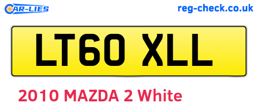 LT60XLL are the vehicle registration plates.