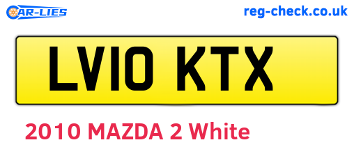 LV10KTX are the vehicle registration plates.
