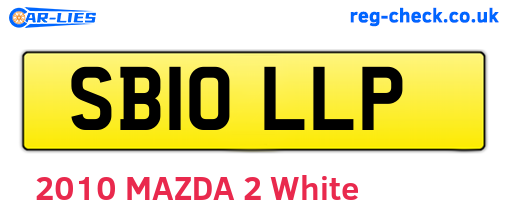 SB10LLP are the vehicle registration plates.
