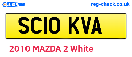 SC10KVA are the vehicle registration plates.