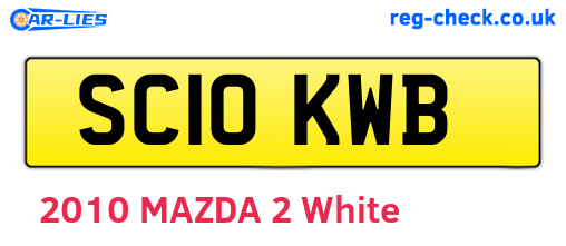 SC10KWB are the vehicle registration plates.