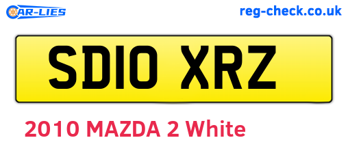 SD10XRZ are the vehicle registration plates.