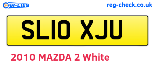 SL10XJU are the vehicle registration plates.