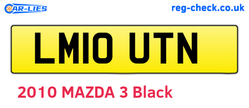 LM10UTN are the vehicle registration plates.