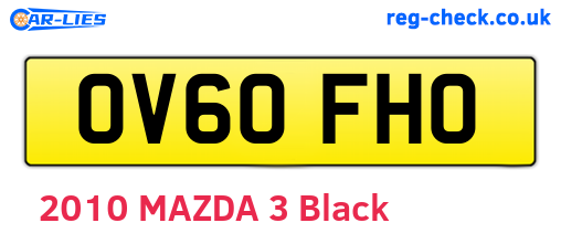 OV60FHO are the vehicle registration plates.