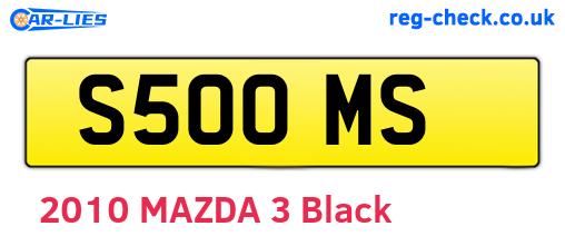 S50OMS are the vehicle registration plates.