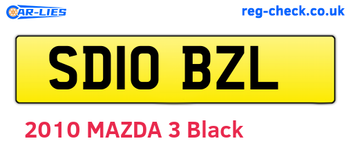 SD10BZL are the vehicle registration plates.