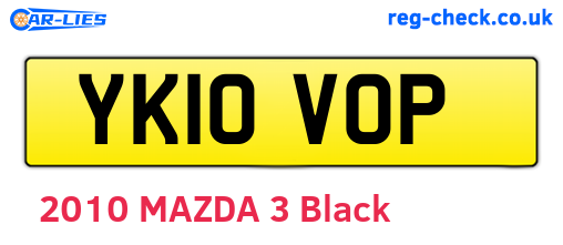 YK10VOP are the vehicle registration plates.