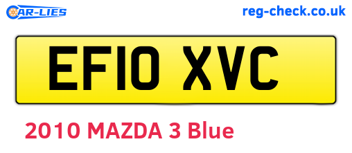 EF10XVC are the vehicle registration plates.