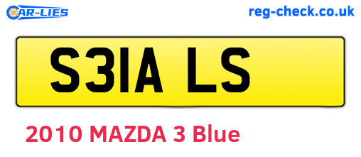 S31ALS are the vehicle registration plates.