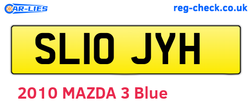 SL10JYH are the vehicle registration plates.