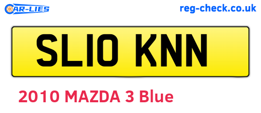 SL10KNN are the vehicle registration plates.