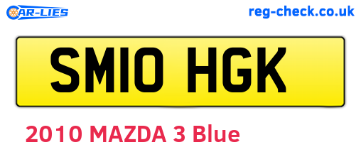 SM10HGK are the vehicle registration plates.